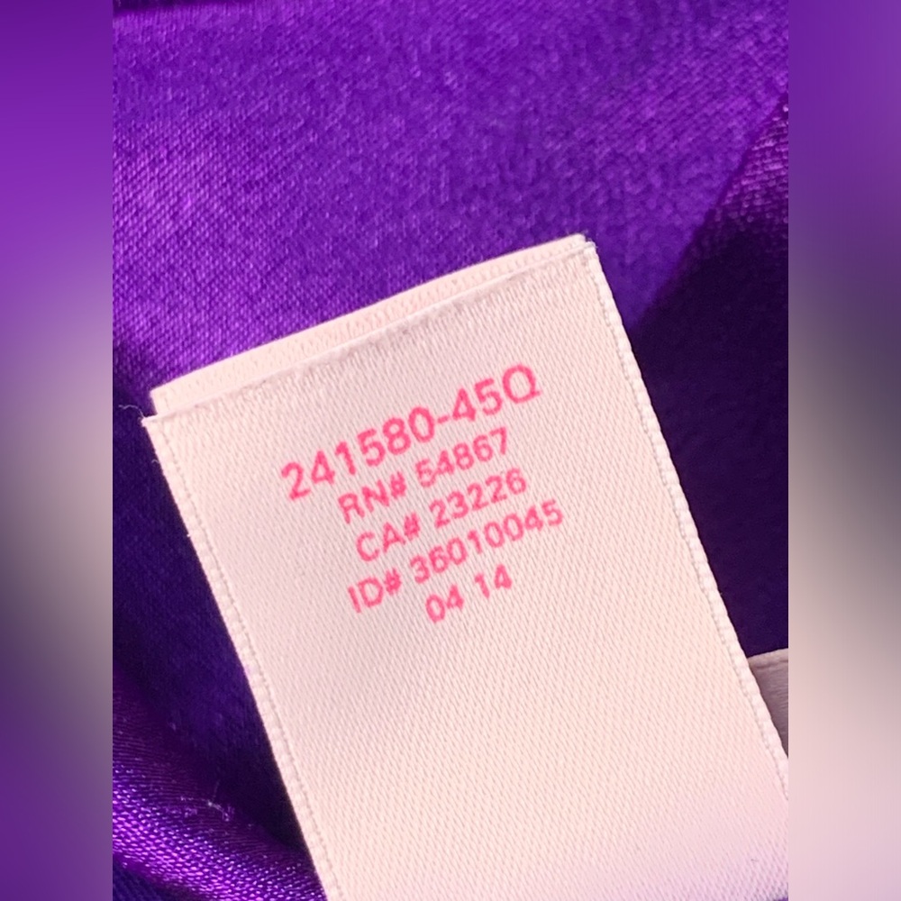 Victoria's Secret Vibrant Purple Satin Shirt - Picture 15 of 16